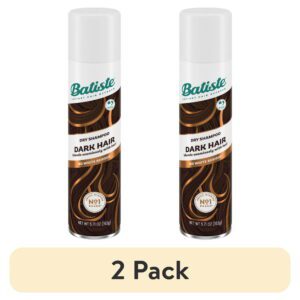 Batiste Dry Shampoo for Dark Hair, Refresh Hair and Absorb Oil Between Washes, Waterless Shampoo for Added Hair Texture and Body, 5.71 oz Dry Shampoo Bottle